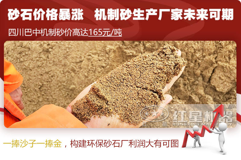 機制砂價格上漲，合理構建環保砂石廠更賺錢