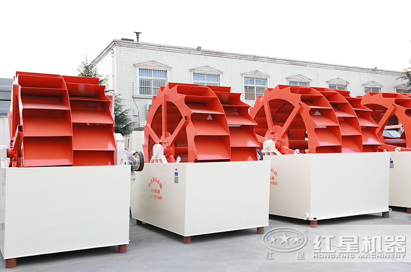 山沙洗砂機圖片，雙輪、三輪