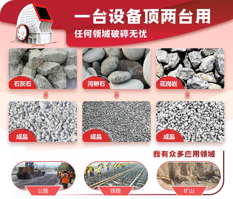 一次成型，破碎效率高